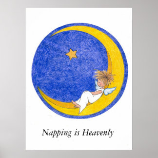 Napping is Heavenly Poster