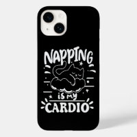 Napping Is My Cardio Simple Funny Cat Design