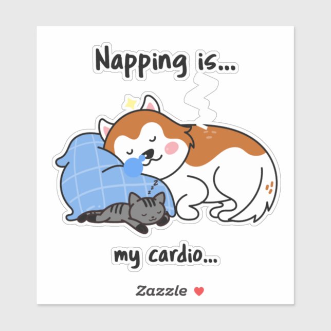 napping is... my cardio... sleeping nap (Sheet)