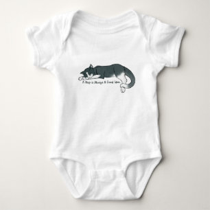 Napping Kitty Baby Bodysuit