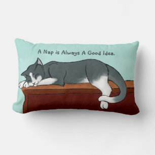 Napping Kitty Lumbar Cushion