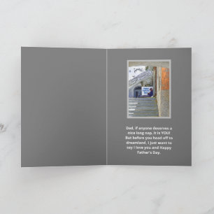 NAPPING MAN/HAPPY FATHER'S DAY CARD