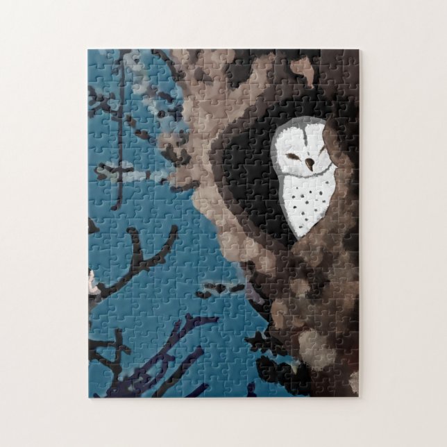 Napping Owl  - Puzzle (Vertical)