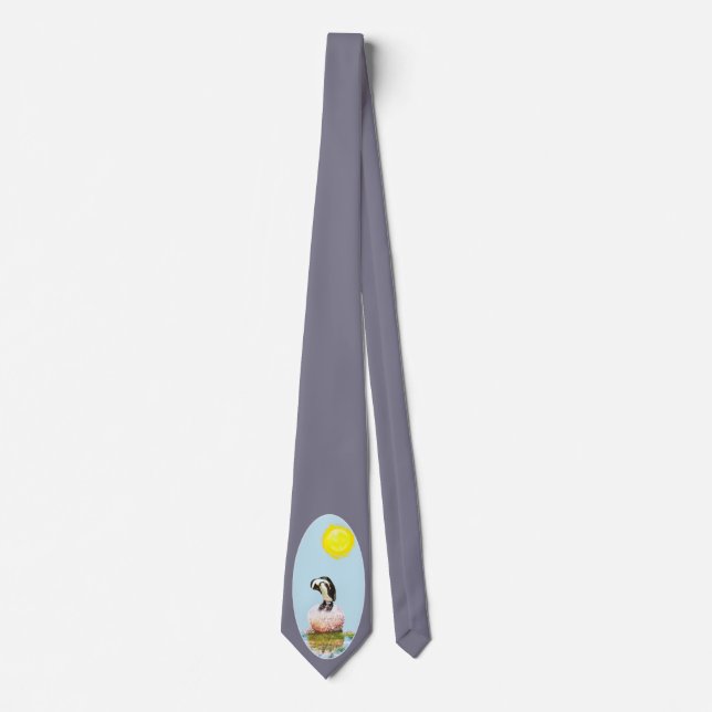 Napping Penguin in the Sun Tie (Front)