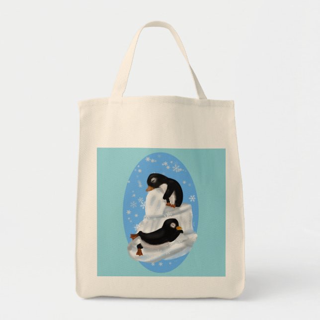 Napping Penguins Tote Bag (Front)