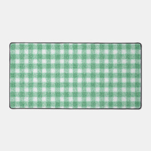 Nappy Mint Green Gingham  Desk Mat