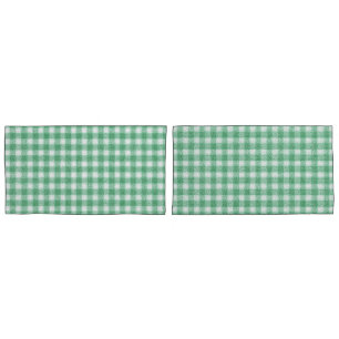 Nappy Mint Green Gingham Pillowcase