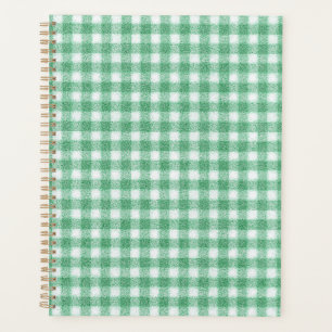 Nappy Mint Green Gingham  Planner