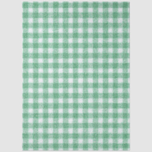 Nappy Mint Green Gingham Tissue Paper