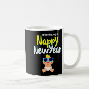 Nappy New Year Diaper Expecting Pregnant Funny Hap Coffee Mug