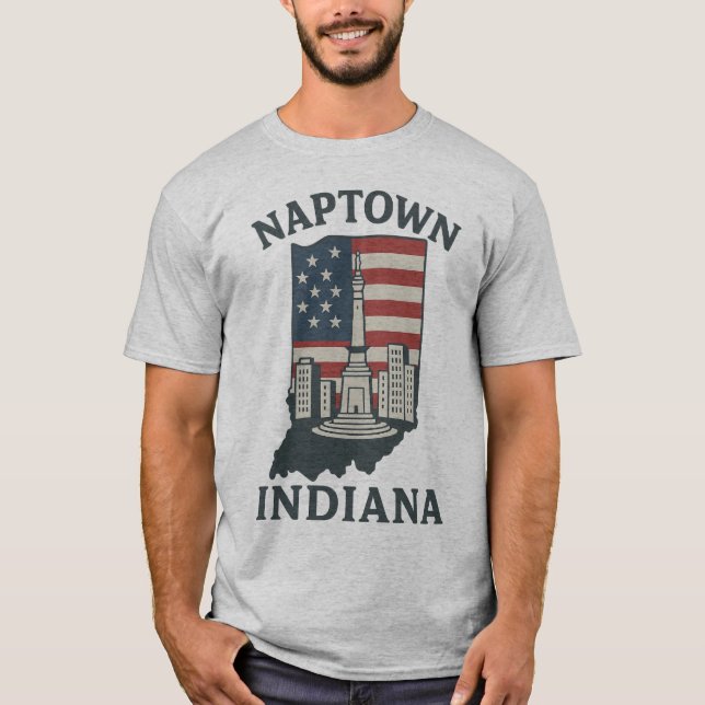 Naptown Indiana Monument Circle Tee (Front)