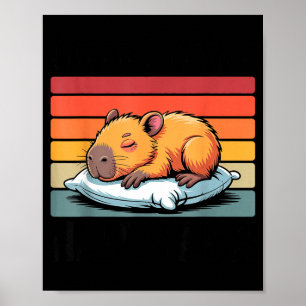 Napybara For Men Women Cute Capybara Sleeng Nap Lo Poster