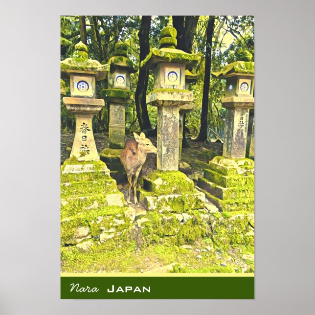 Nara Japan deer park travel print (Front)