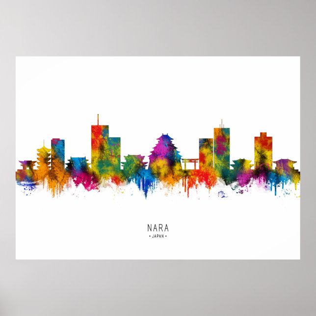 Nara Japan Skyline Poster (Front)
