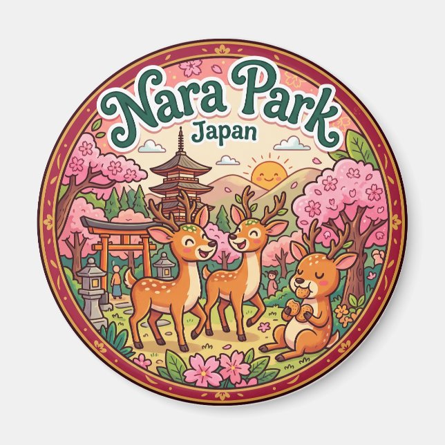 Nara Park Japan Magnet (Front)