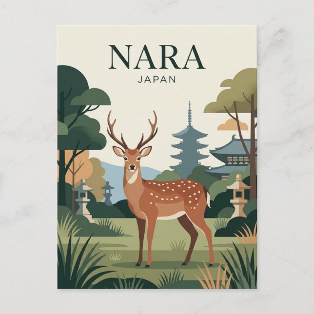 Nara Park Japan Postcard (Front)