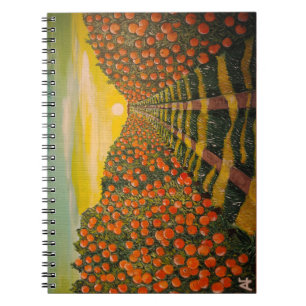 Naranjas de Valencia Painting by Alfred Fox Notebook