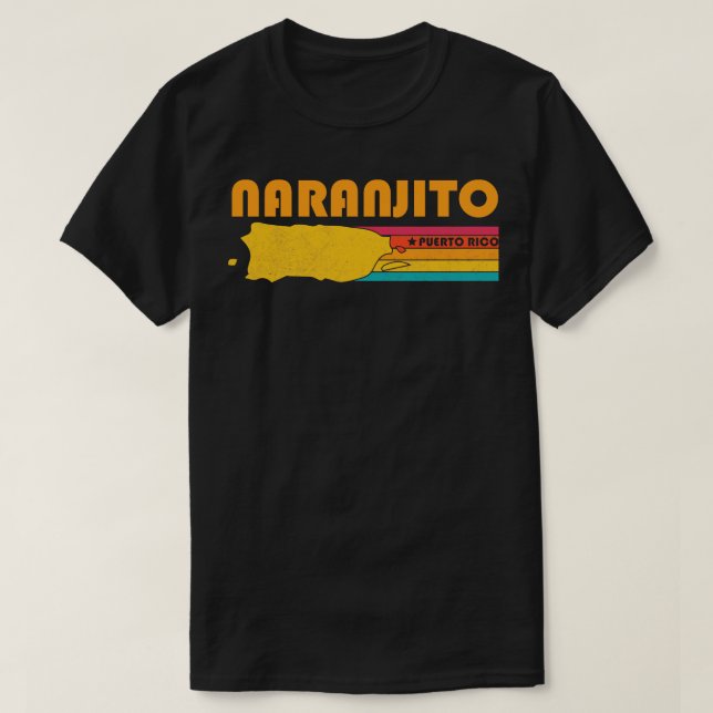 Naranjito Puerto Rico Vintage Distressed Souvenir T-Shirt (Design Front)