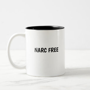 NARC FREE self empowerment healing trauma Two-Tone Coffee Mug