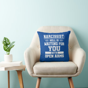 Narcissist   button cushion