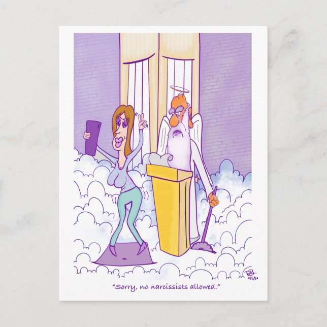 Narcissist Postcard (Front)
