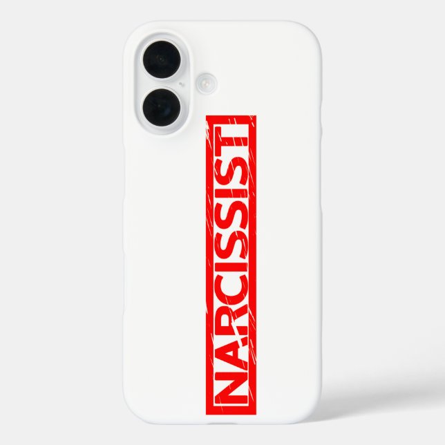Narcissist Stamp Case-Mate iPhone Case (Back)