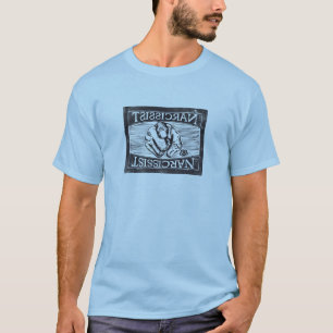 Narcissist (The Empty Self): Digitised woodcut T-Shirt
