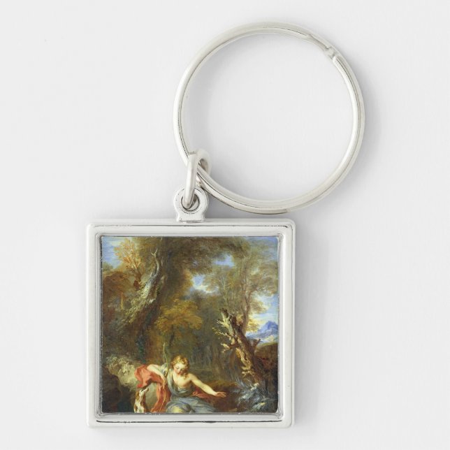 Narcissus, 1728 key ring (Front)