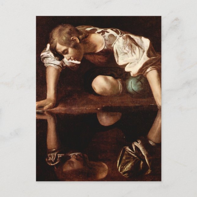 Narcissus by Caravaggio Postcard (Front)