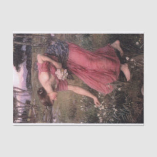 Narcissus by John William Waterhouse - 1912 Tissue Paper