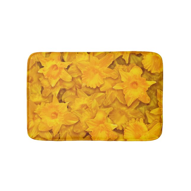 Narcissus Flowers Bath Mat (Front)