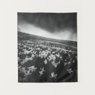 Narcissus flowers on mountain Golica, Slovenia Tapestry