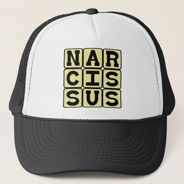Narcissus, Greek Myth Figure Trucker Hat (Front)