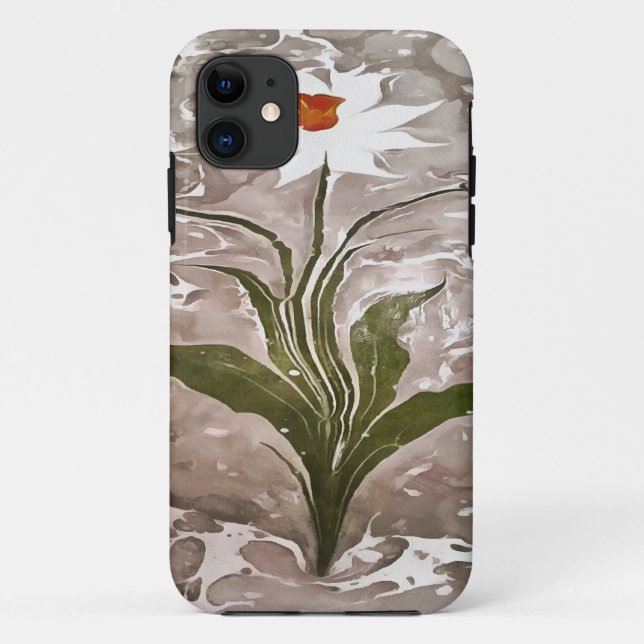 Narcissus On Marble Case-Mate iPhone Case (Back)