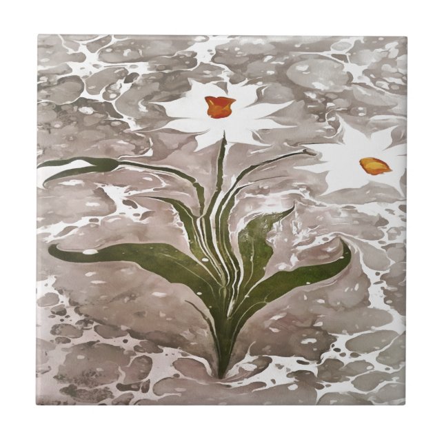 Narcissus On Marble Tile (Front)