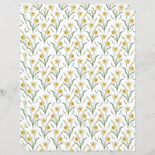Narcissus Scrapbook Paper