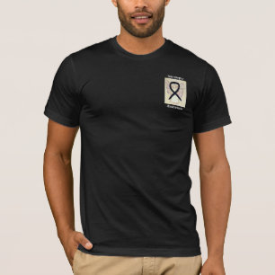 Narcolepsy Black Awareness Ribbon Angel Custom Tee