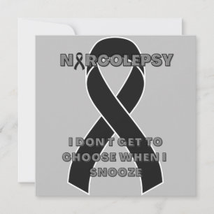 narcolepsy narcolepsy awareness ribbon Flat Card