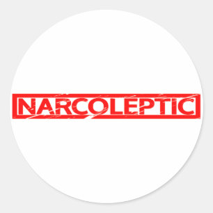 Narcoleptic Stamp Classic Round Sticker