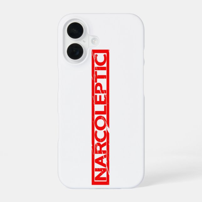 Narcoleptic Stamp iPhone 16 Case (Back)