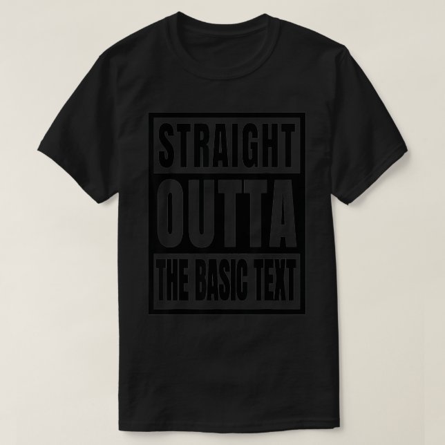 Narcotics Anonymous  Straight Outta The Basic Tet  T-Shirt (Design Front)