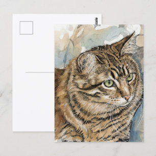 Nari- A study of my cat Postcard