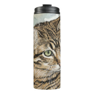 Nari- A study of my cat Thermal Tumbler