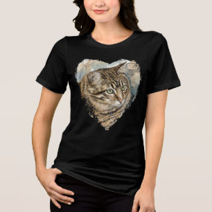 Nari- A study of my cat Tri-Blend Shirt