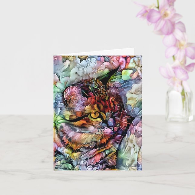 Nari and the Flowers Card (Orchid)