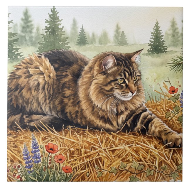 Nari of the Forest Ceramic Tile (Front)