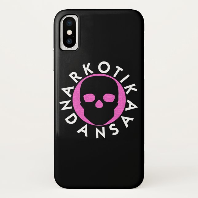 NARKOTIKA LIV Bubble Gum case iPhone X  black N3 (Back)