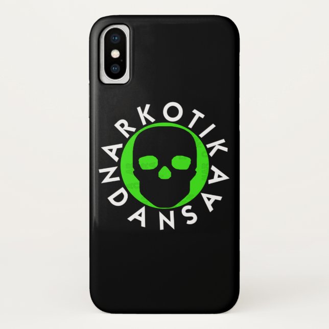 NARKOTIKA LIV Forest case iPhone X  black N3 (Back)