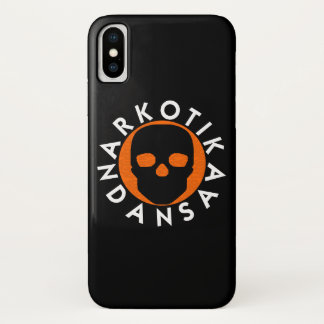 NARKOTIKA LIV Orange case iPhone X black N3