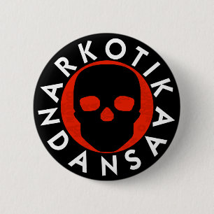 NARKOTIKA LIV Rose Round Badge black N3